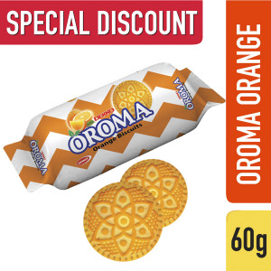 DEKKO Oroma Orange Biscuit 60gm (1 Carton) (24 pcs)