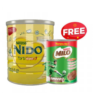 Free MILO Powder with NIDO Fortigrow Milk Powder 2.5kg