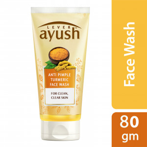 Lever Ayush Facewash Anti Pimple Turmeric 80g