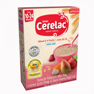 Nestlé® CERELAC® Wheat & 4 Fruits with Milk Stage 3 Baby Food (after 10 months) 400g Box