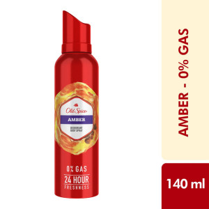Old Spice Amber No Gas Deodorant Body Spray Perfume 140 ml