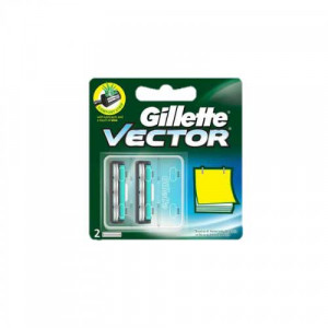 Gillette Vector plus Manual Shaving Razor Blades - 2 Cartridge