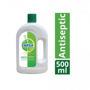 Dettol Antiseptic Disinfectant Liquid 500ml for First Aid, Medical & Personal Hygiene- use diluted