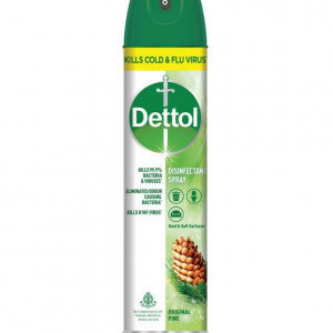 Dettol Disinfectant Spray Original Pine Fragrance, Sanitizer for Hard & Soft Surfaces, 225ml